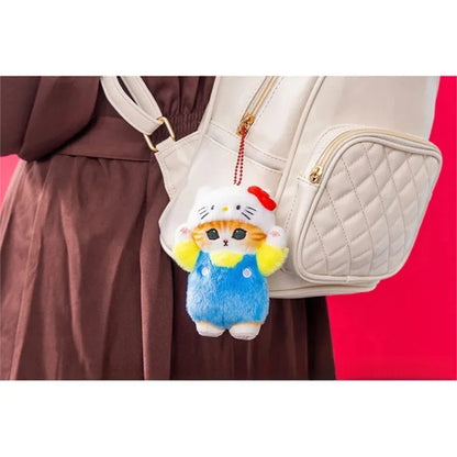 Porte-clés en peluche Kawaii Mofusand Cross-Dressing Sanrio Hello Kitty Kuromi Hanyodon 12 cm Pendentif pour sac à dos en peluche Anime