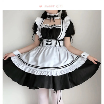 2024 Noir Mignon Lolita Cosplay Costume Animation Show Outfit Maid Costumes Filles Femmes Belle Robe De Femme De Chambre Vêtements