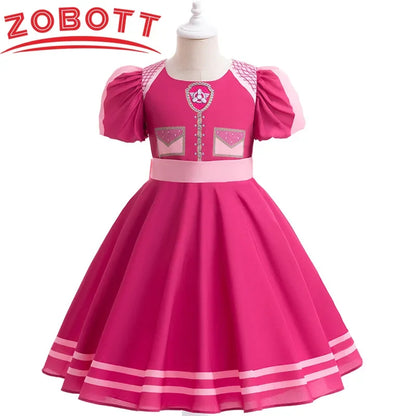 2024 Noël Enfants Dessin Animé Chien Fille Cosplay Costume Halloween Enfants Skye Habiller Scène Performance Fête Princesse Robe