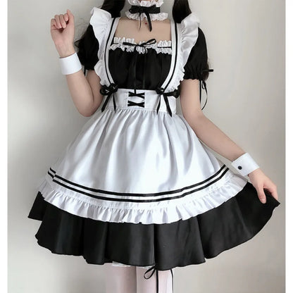 2024 Noir Mignon Lolita Cosplay Costume Animation Show Outfit Maid Costumes Filles Femmes Belle Robe De Femme De Chambre Vêtements